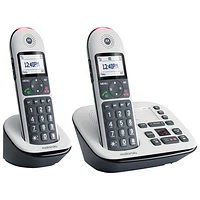 Motorola CD501 DECT 6.0 2-Handset Cordless Phone - White