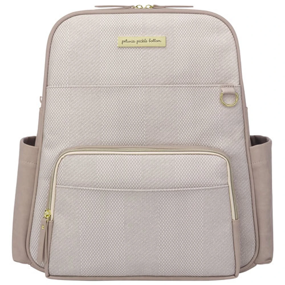 Petunia Picklebottom Sync Backpack Diaper Bag - Grey Matte Cable Stitch