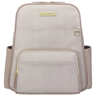 Petunia Picklebottom Sync Backpack Diaper Bag - Grey Matte Cable Stitch