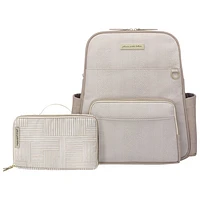 Petunia Picklebottom Sync Backpack Diaper Bag - Grey Matte Cable Stitch
