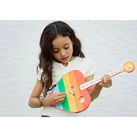 Guitare arc-en-ciel en forme de coeur TinkerTar de Buffalo Games (48007) - Anglais