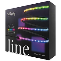 Trousse de démarrage avec bande lumineuse intelligente multicolore 1,5 m (5 pi) Line de Twinkly