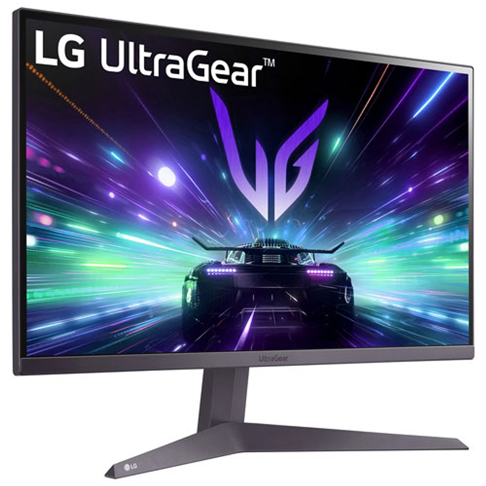 Moniteur de jeu HD intégrale ACL AV GTG 5 ms 180 Hz 23,7 po UltraGear de LG (24GS50F-B) - Gris mauve foncé