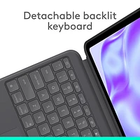 Étui-clavier Combo Touch de Logitech avec pavé pour iPad Pro 13 po (7e gén.) - Graphite - Anglais