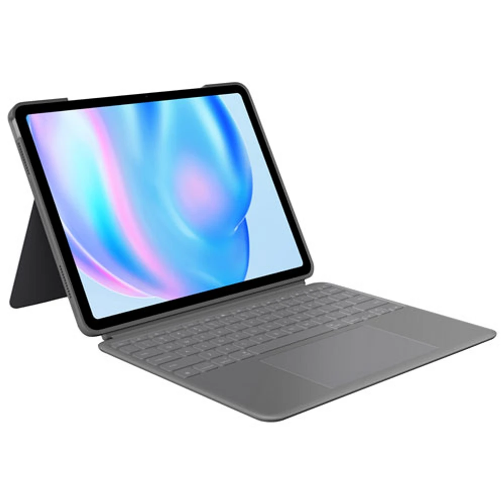 Étui-clavier Combo Touch de Logitech avec pavé pour iPad Air 13 po (6e génération) - Gris Oxford - Anglais