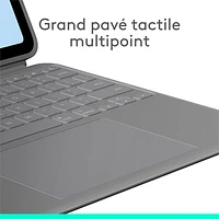 Étui-clavier Combo Touch de Logitech avec pavé pour iPad Air 13 po (6e génération) - Gris Oxford - Anglais