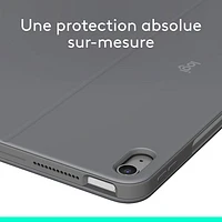 Étui-clavier Combo Touch de Logitech avec pavé pour iPad Air 13 po (6e génération) - Gris Oxford - Anglais