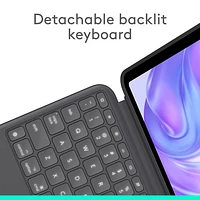 Étui-clavier Combo Touch de Logitech avec pavé pour iPad Pro 11 po (5e gén.) - Graphite - Anglais