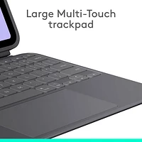 Logitech Combo Touch Keyboard Case with Trackpad for iPad Pro 11" (5th Gen) - Graphite - English