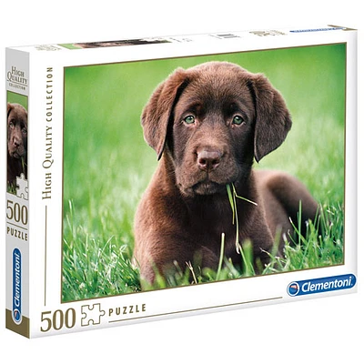 Clementoni High Quality Collection: Chocolate Puppy Puzzle - 500 Pieces