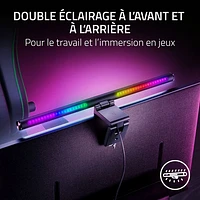 Barre lumineuse ultralarge à éclairage naturel pour moniteur IRC 95 Aether de Razer - Noir