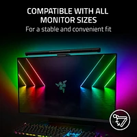 Barre lumineuse ultralarge à éclairage naturel pour moniteur IRC 95 Aether de Razer - Noir