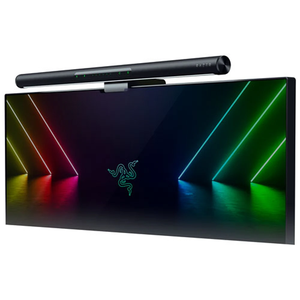 Barre lumineuse ultralarge à éclairage naturel pour moniteur IRC 95 Aether de Razer - Noir