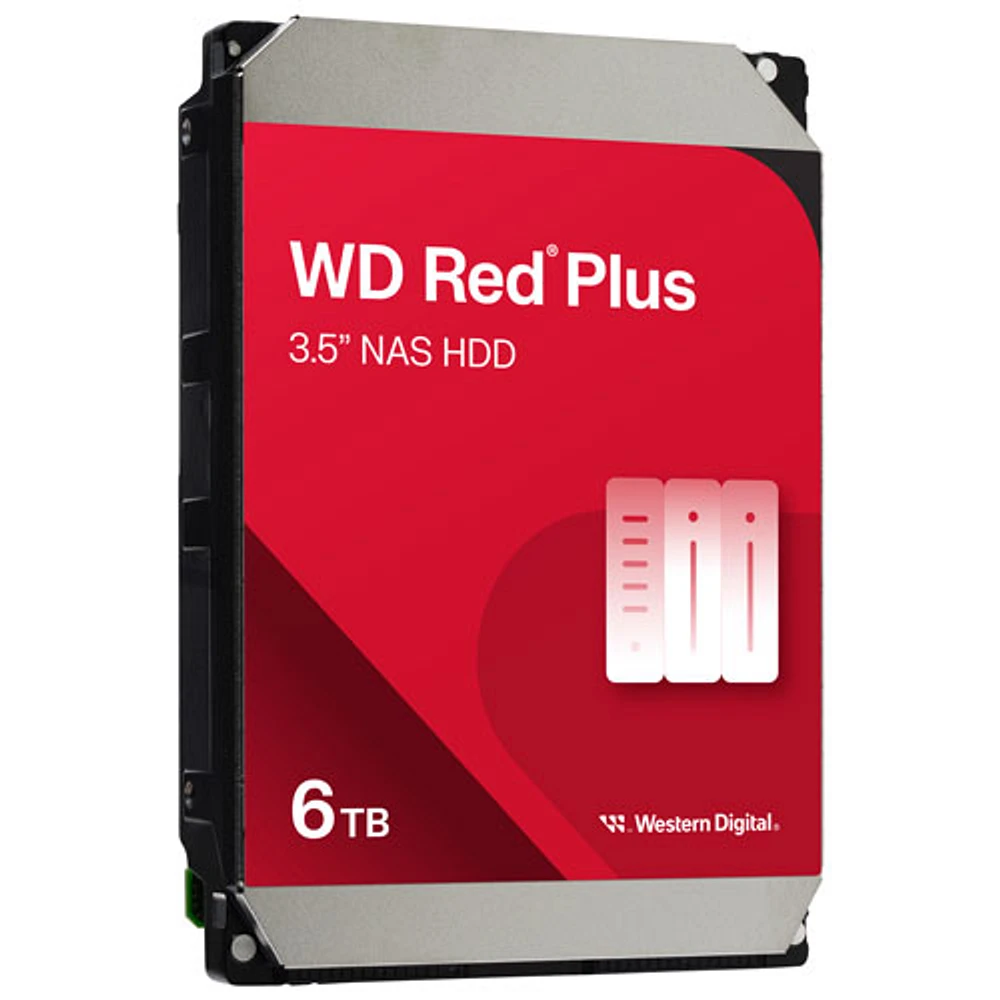 WD Red Plus 6TB 5400RPM SATA Internal NAS Hard Drive (WD60EFPX)