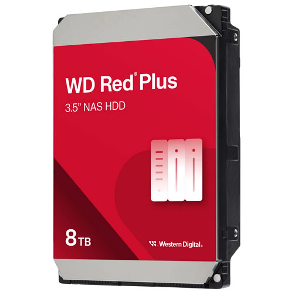 WD Red Plus 8TB 5640RPM SATA Internal NAS Hard Drive (WD80EFPX)