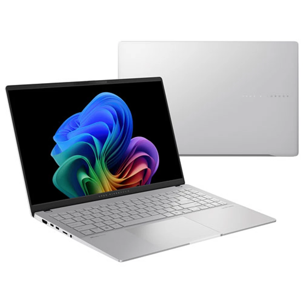 ASUS Vivobook S 15 OLED 15.6" Copilot+ PC Laptop - Cool Silver (Snapdragon X Elite/32GB RAM/1TB SSD)