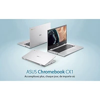 ASUS CX1 14" Chromebook - Transparent Silver (Intel Celeron N4500/8GB RAM/128GB eMMc SSD/ChromeOS) - En