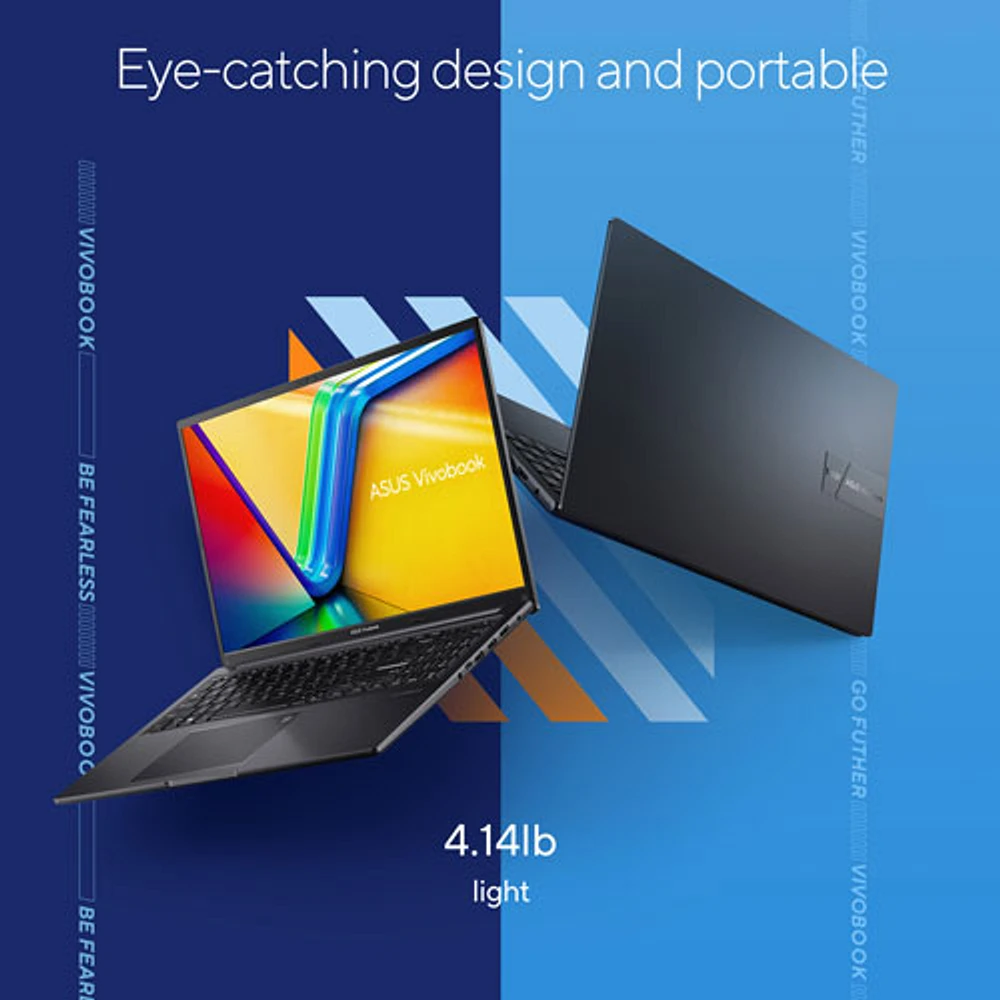 Portable de 16 po VivoBook d'ASUS - Noir (Core i7-1355U d'Intel/RAM 16 Go/SSD 1 To/Windows 11) - Anglais