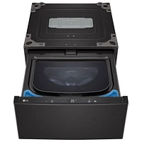 Open Box - LG Sidekick 27" 1.0 Cu. Ft. Laundry Pedestal Washer (WD300CB) - Black Steel