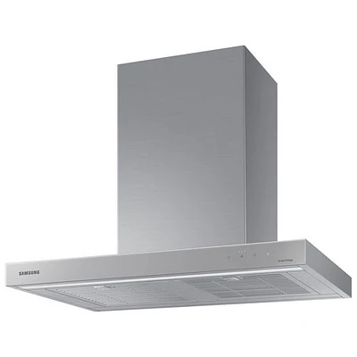 Boîte ouverte - Hotte murale de 30 po Bespoke de Samsung (NK30CB600WCGAA) - Verre gris