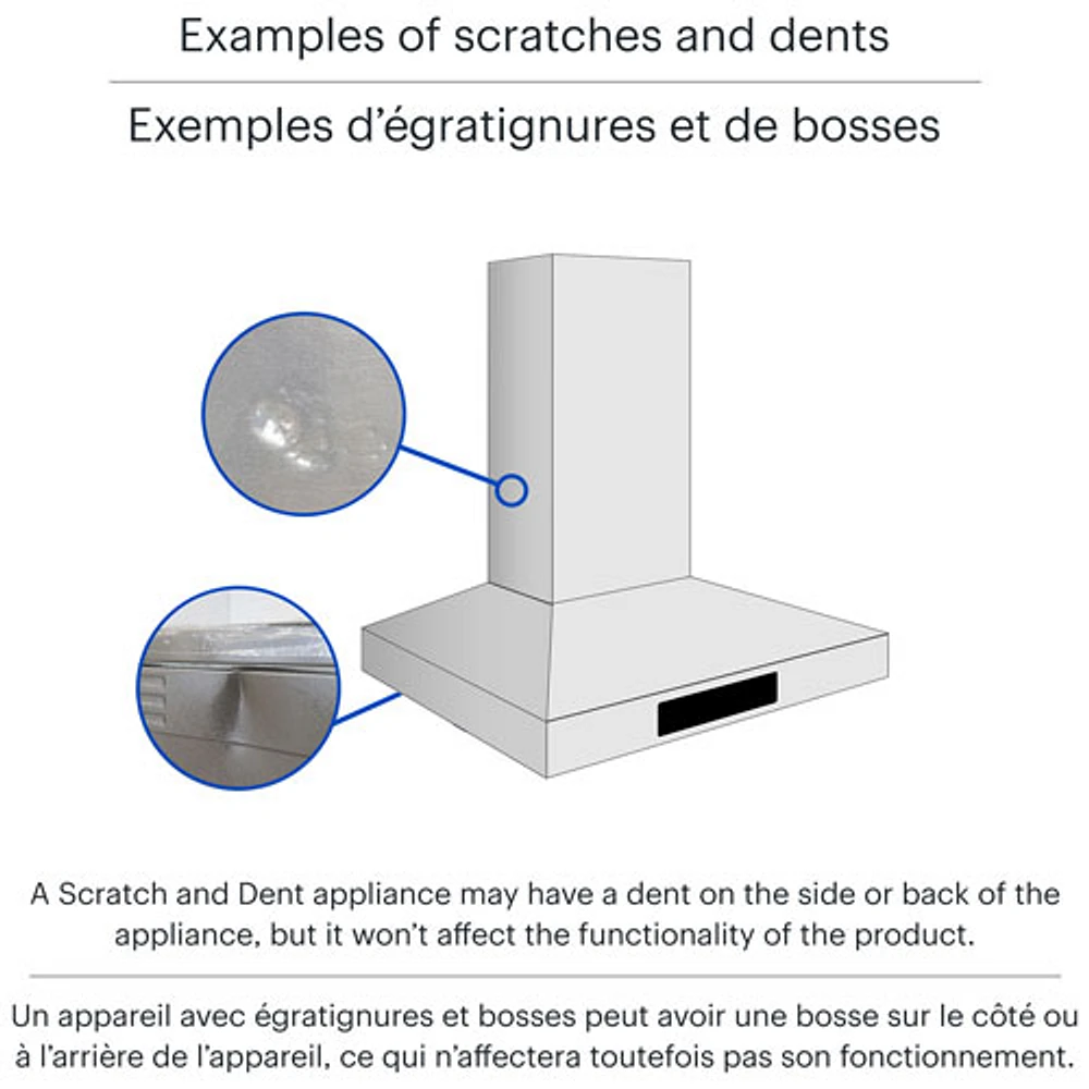 Boîte ouverte - Hotte escamotable intégrée de 30 po série 500 de Bosch (HUI50351UC) - Acier inoxydable - Endommagé