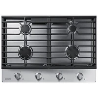 Boîte ouverte - Surface de cuisson au gaz à 4 brûleurs 30 po de Samsung (NA30R5310FS/AA) - Acier inoxydable - Endommagé