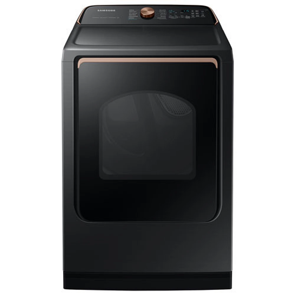 Open Box - Samsung 7.4 Cu. Ft. Electric Steam Dryer (DVE54CG7550VAC) - Black - Scratch & Dent