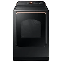 Open Box - Samsung 7.4 Cu. Ft. Electric Steam Dryer (DVE54CG7550VAC) - Black - Scratch & Dent