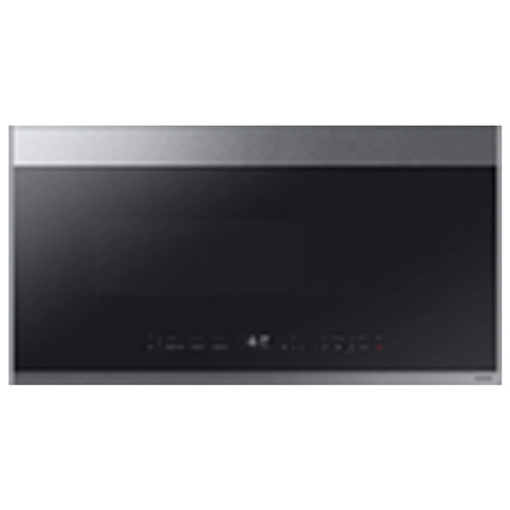 Open Box - Samsung BESPOKE Over-The-Range Microwave - 2.1 Cu. Ft. - Stainless Steel - Scratch & Dent