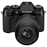 Appareil photo sans miroir X-T50 de Fujifilm avec objectif 16-50mm - Noir