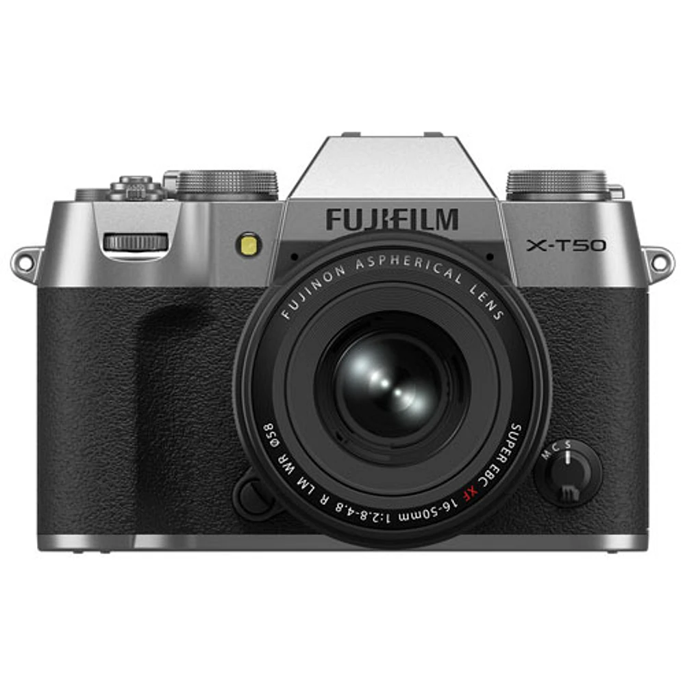 Appareil photo sans miroir X-T50 de Fujifilm avec objectif - mm