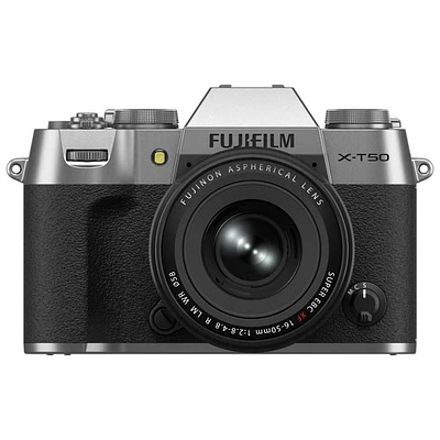 Appareil photo sans miroir X-T50 de Fujifilm avec objectif - mm