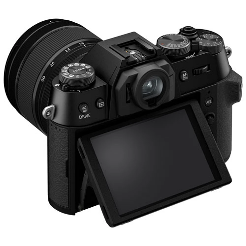 Appareil photo sans miroir X-T50 de Fujifilm avec objectif 15-45mm - Noir