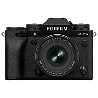 Appareil photo sans miroir X-T5 de Fujifilm avec objectif 16-50mm - Noir