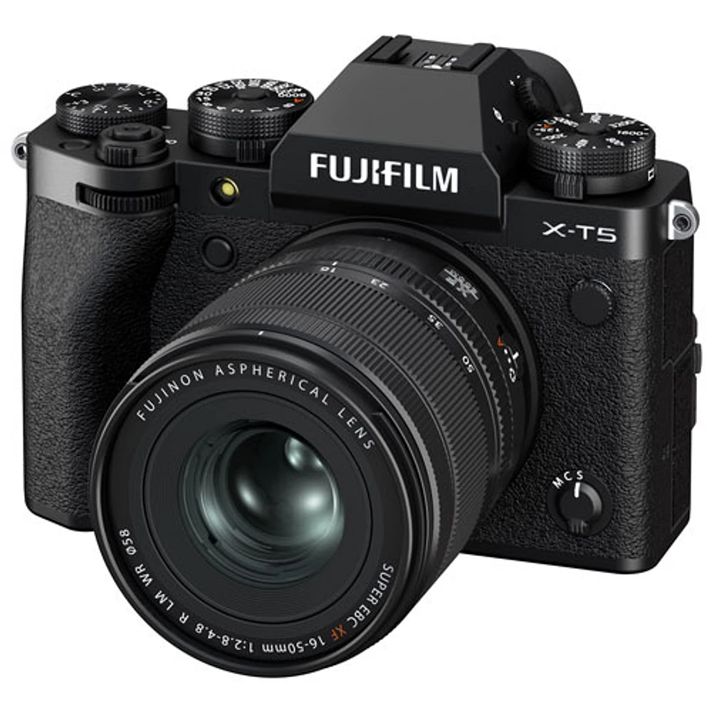 Appareil photo sans miroir X-T5 de Fujifilm avec objectif 16-50mm - Noir