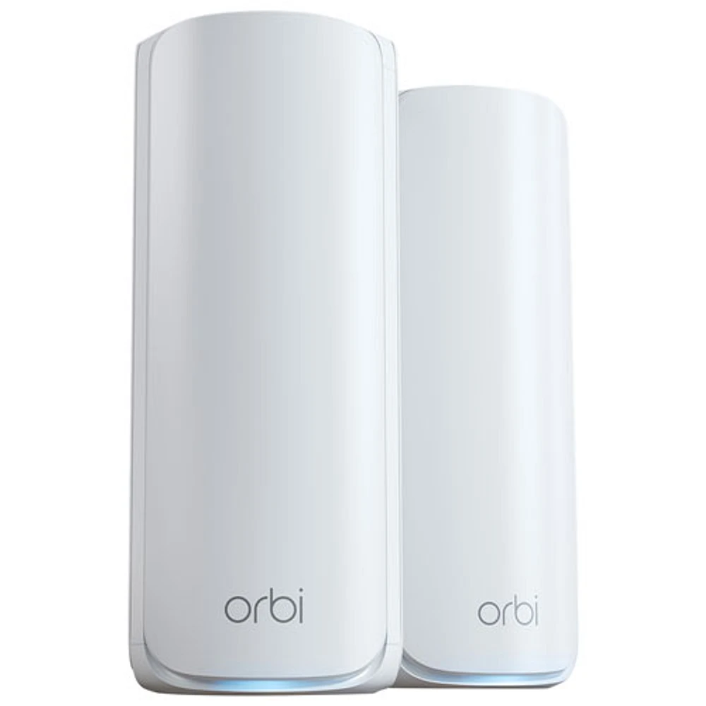 Système Wi-Fi 7 tribande maison intégrale maillé 11 Go/s Orbi 770 Series de NETGEAR (RBE772-100CNS) - Ensemble de 2