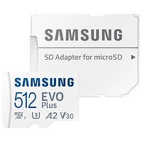 Carte mémoire microSD 160 Mo/s Go EVO Plus de Samsung