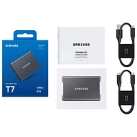 Samsung T7 4TB USB 3.2 External Solid State Drive (MU-PC4T0T/AM) - Black