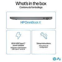 Portable OmniBook X Copilot+ PC à écran tactile de 14 po de HP (Snapdragon X Elite/RAM 16 Go/SSD 1 To)