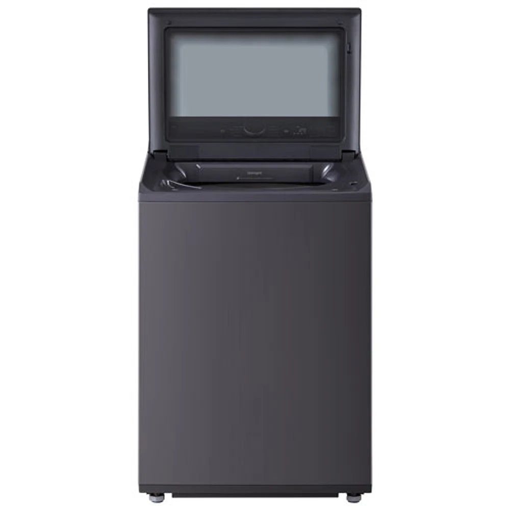 LG 6.1 Cu. Ft. High Efficiency Top Load Washer (WT8405CB) - Matte Black