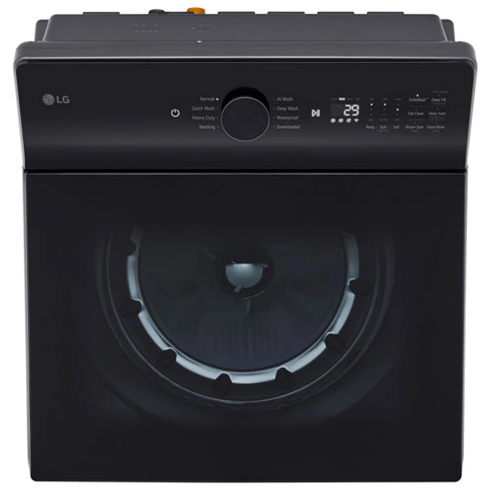 LG 6.1 Cu. Ft. High Efficiency Top Load Washer (WT8405CB) - Matte Black