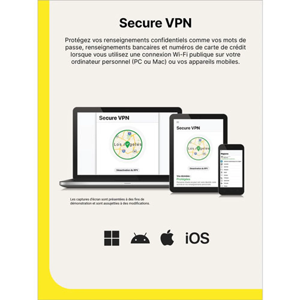 Norton Secure VPN (PC/Mac/iOS/Android) - 5 Devices - 1 Year - Digital Download