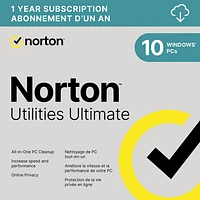 Norton Utilities Ultimate (PC) - 10 Devices - 1 Year - Digital Download