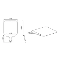 Smeg Pizza Peel with Foldable Handel