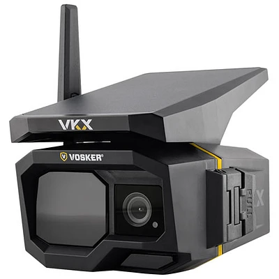 Vosker VKX OFF-Grid Solar Powered 4G-LTE Cellular Outdoor 1080p FHD IP Security Camera - Black