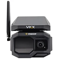 Vosker VKX OFF-Grid Solar Powered 4G-LTE Cellular Outdoor 1080p FHD IP Security Camera - Black