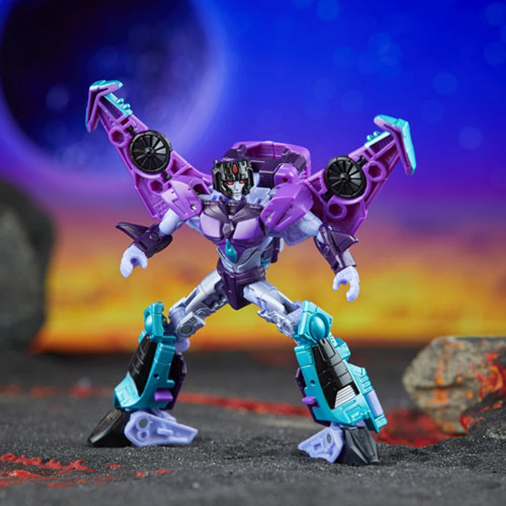 Hasbro Transformers Legacy United: Deluxe Class Cyberverse Universe Slipstream Action Figure