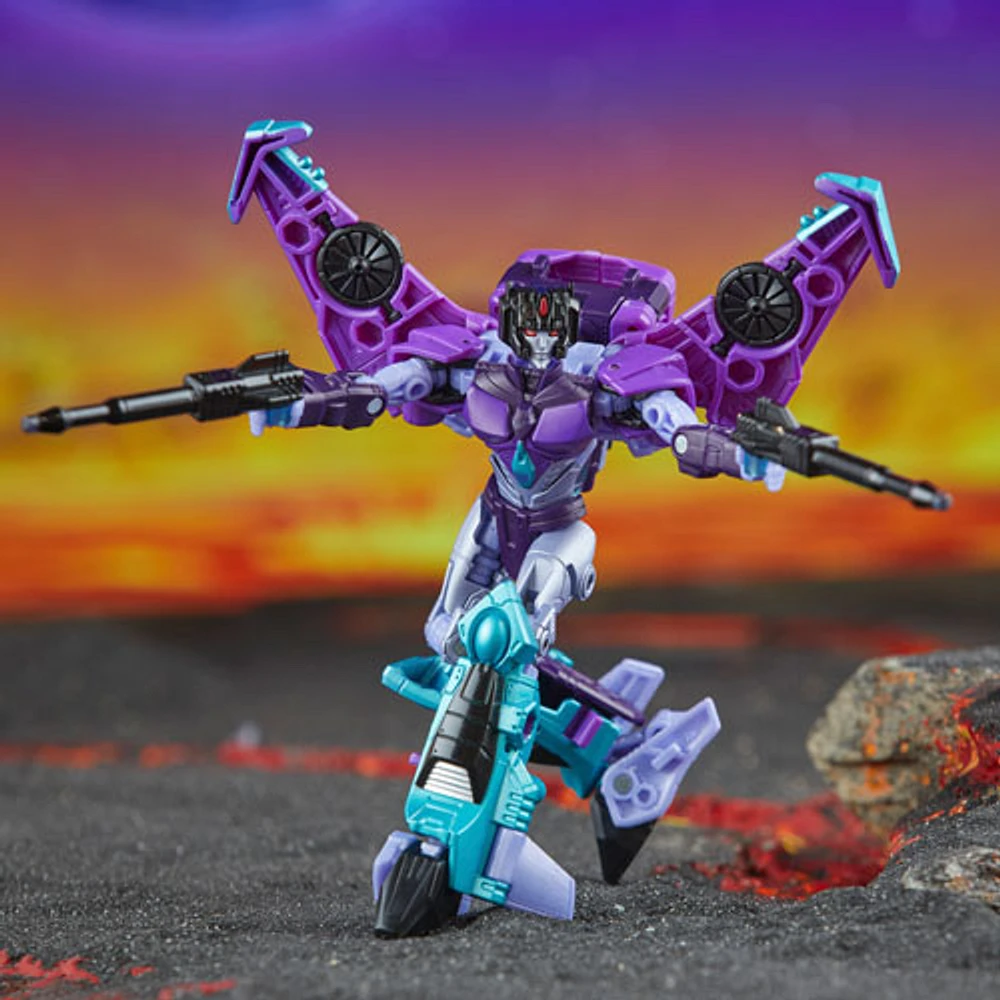 Hasbro Transformers Legacy United: Deluxe Class Cyberverse Universe Slipstream Action Figure