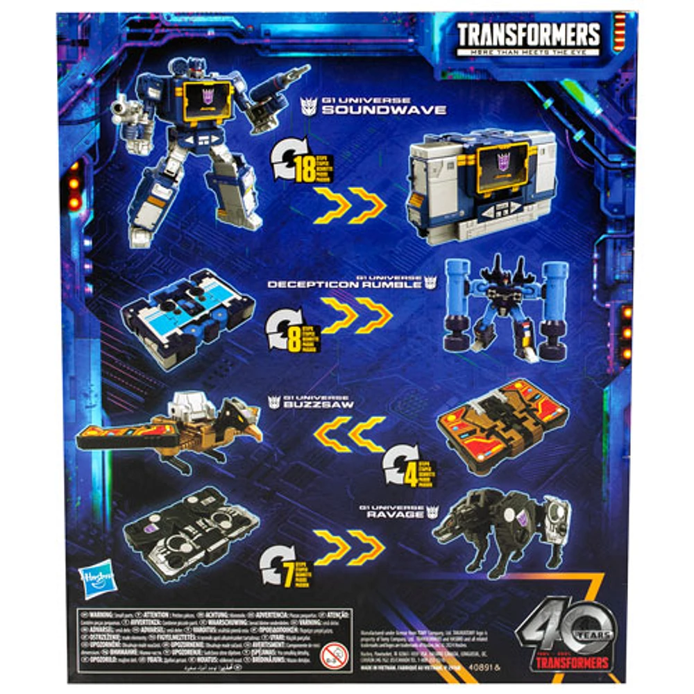 Hasbro Transformers Legacy United: Voyager Class G1 Universe - Soundwave Action Figure