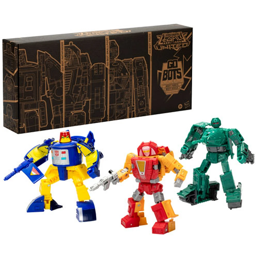 Hasbro Transformers Generations Selects: Legacy United - Go-Bot Guardians Action Figures - 3 Pack